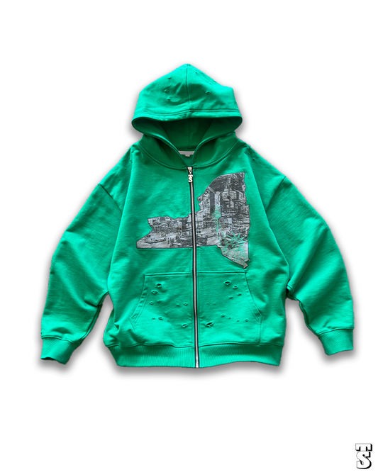 Green NYC Zip up